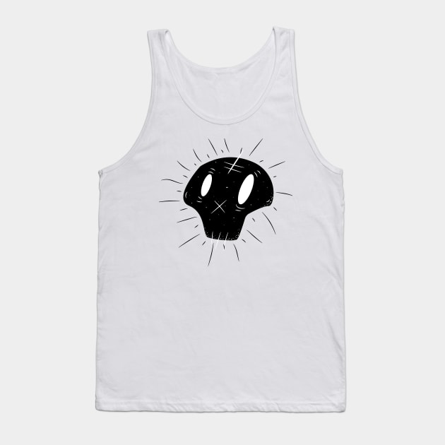 Skull Head Tank Top by kibozio